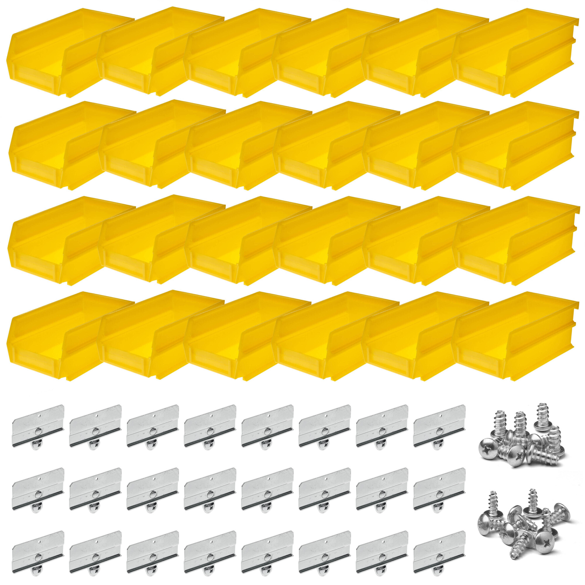 Triton Products Bin Kit, 24-Pk.,Yellow, 7-3/8-In.L X 4-1/8-In.W X 3-In.H, Model# BK-220